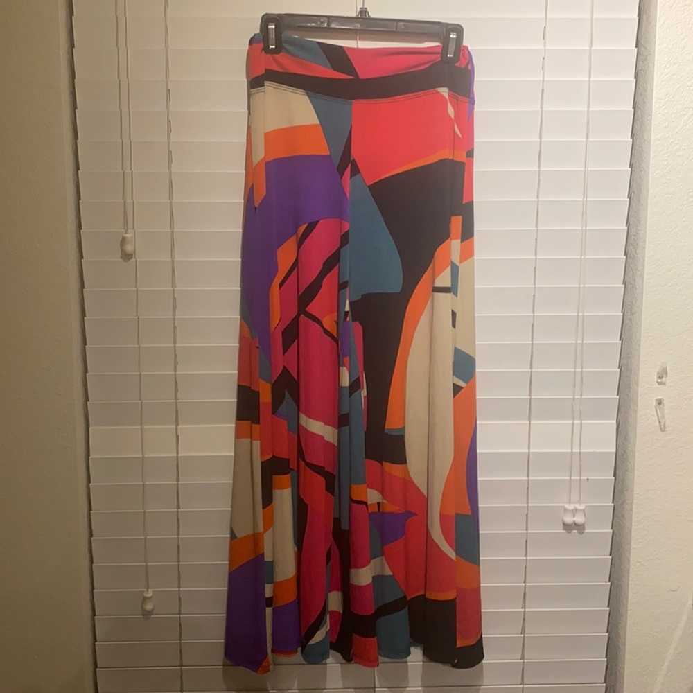 Coco Bianco multicolored wide leg pants. Size: S. Great condition.